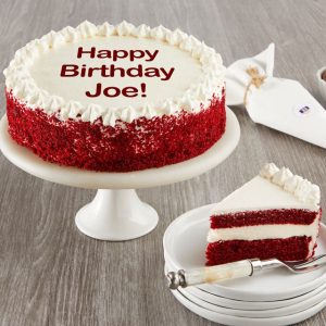 Personalized Red Velvet Chocolate Cake