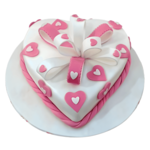 Heart Soft Plush Cake 500gm